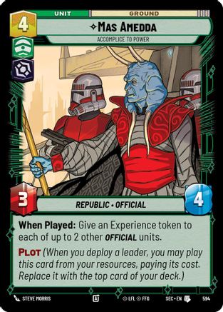 Mas Amedda - Accomplice to Power (Foil) (594) - Secrets of Power Foil