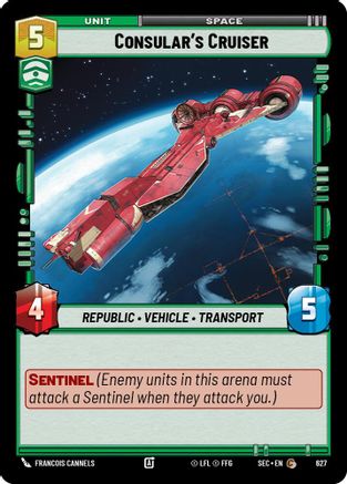 Consular's Cruiser (Foil) (627) - Secrets of Power Foil