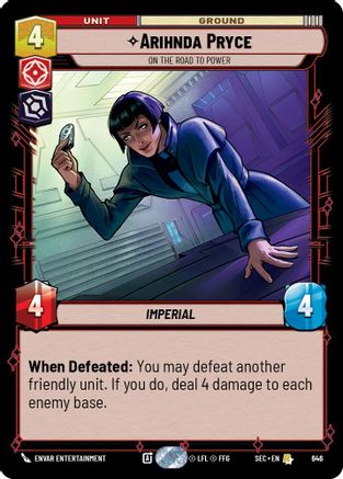Arihnda Pryce - On the Road to Power (Foil) (646) - Secrets of Power Foil