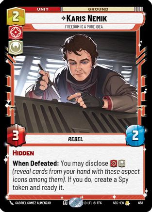 Karis Nemik - Freedom is a Pure Idea (Foil) (658) - Secrets of Power Foil