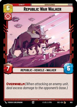 Republic War Walker (Foil) (683) - Secrets of Power Foil