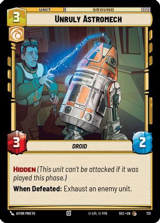 Unruly Astromech (Foil) (731) - Secrets of Power Foil