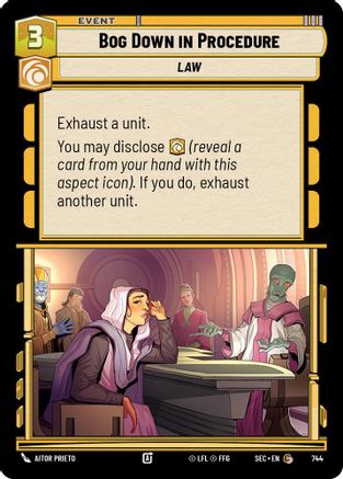 Bog Down in Procedure (Foil) (744) - Secrets of Power Foil
