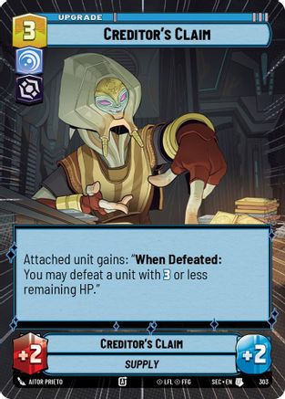 Creditor's Claim (Hyperspace) (303) - Secrets of Power