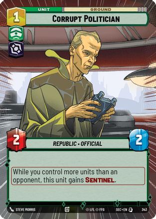 Corrupt Politician (Hyperspace) (343) - Secrets of Power
