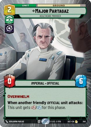 Major Partagaz - Healthcare Provider (Hyperspace) (345) - Secrets of Power