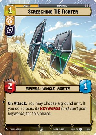 Screeching TIE Fighter (Hyperspace) (449) - Secrets of Power