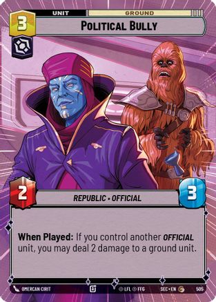 Political Bully (Hyperspace) (505) - Secrets of Power