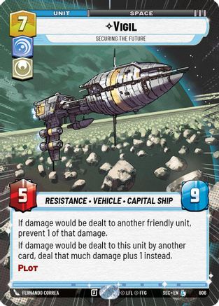 Vigil - Securing the Future (Hyperspace Foil) (806) - Secrets of Power Foil