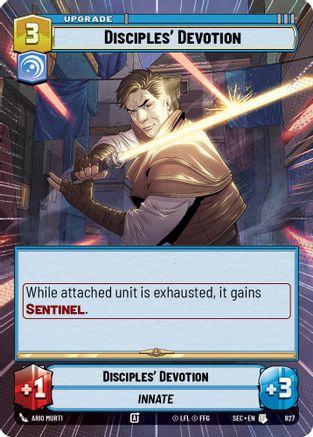 Disciples' Devotion (Hyperspace Foil) (827) - Secrets of Power Foil
