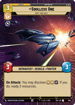 Soulless One - Swift and Agile (Hyperspace Foil) (946) - Secrets of Power Foil