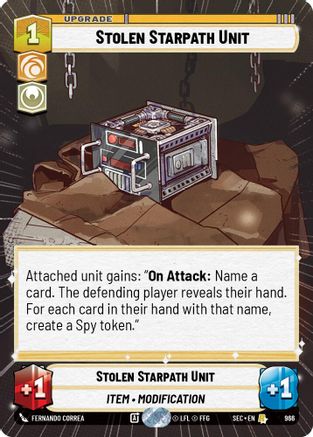 Stolen Starpath Unit (Hyperspace Foil) (966) - Secrets of Power Foil