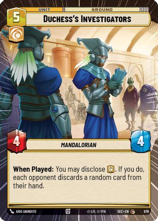 Duchess's Investigators (Hyperspace Foil) (979) - Secrets of Power Foil