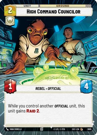 High Command Councilor (Hyperspace Foil) (1005) - Secrets of Power Foil