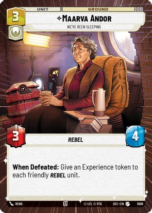Maarva Andor - We've Been Sleeping (Hyperspace Foil) (1008) - Secrets of Power Foil