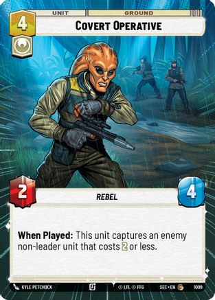 Covert Operative (Hyperspace Foil) (1009) - Secrets of Power Foil