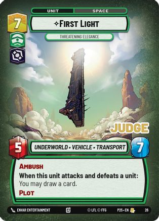 First Light - Threatening Elegance (26) - Judge Promos