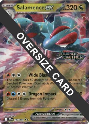 Salamence ex (114/159) - Holofoil Jumbo Cards - Double Rare
