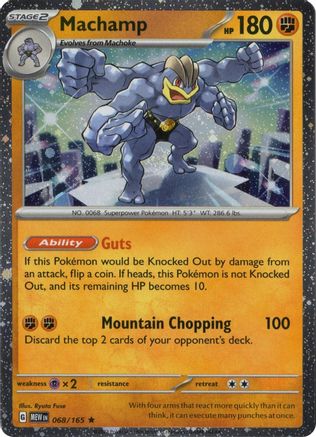 Machamp 068/165 (Cosmos Holo) (068/165) - Holofoil Miscellaneous Cards & Products - Rare