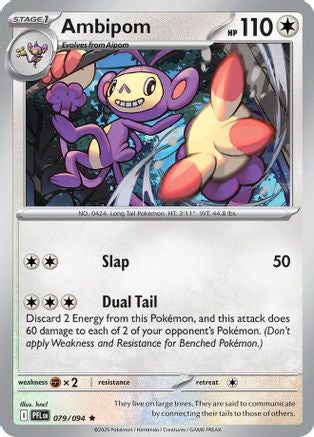 Ambipom (079/094) - Reverse Holofoil ME02 Phantasmal Flames - Rare