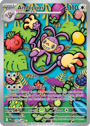 Ambipom (107/094) - Holofoil ME02 Phantasmal Flames - Illustration Rare
