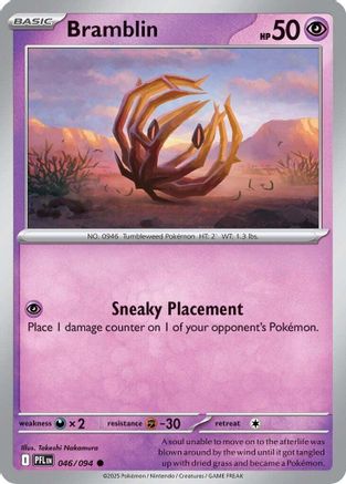 Bramblin (046/094) - Reverse Holofoil ME02 Phantasmal Flames - Common