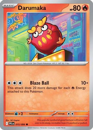 Darumaka (015/094) - Reverse Holofoil ME02 Phantasmal Flames - Common