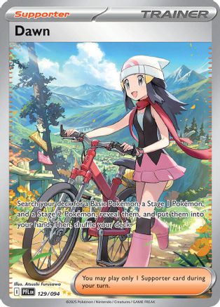 Dawn (129/094) - Holofoil ME02 Phantasmal Flames - Special Illustration Rare