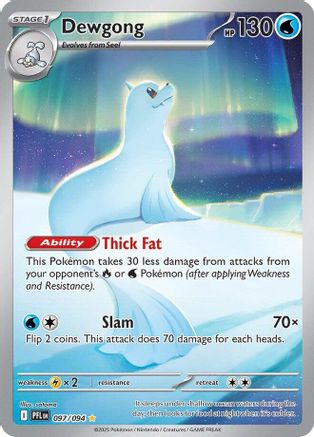 Dewgong (097/094) - Holofoil ME02 Phantasmal Flames - Illustration Rare