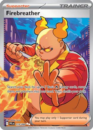 Firebreather (119/094) - Holofoil ME02 Phantasmal Flames - Ultra Rare