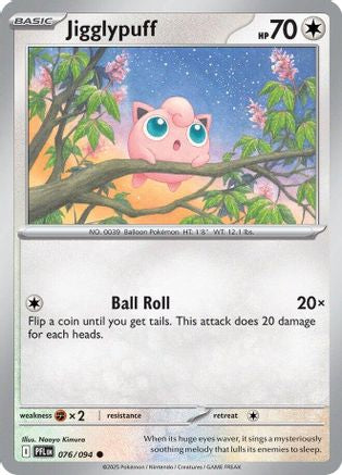 Jigglypuff (076/094) - Reverse Holofoil ME02 Phantasmal Flames - Common