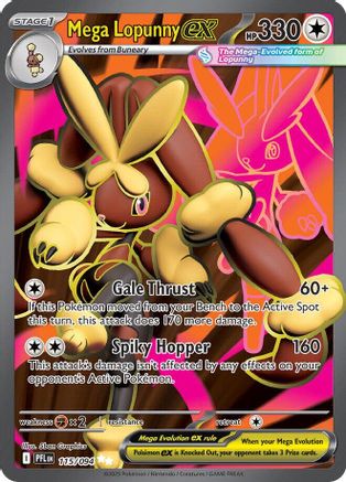 Mega Lopunny ex (115/094) - Holofoil ME02 Phantasmal Flames - Ultra Rare