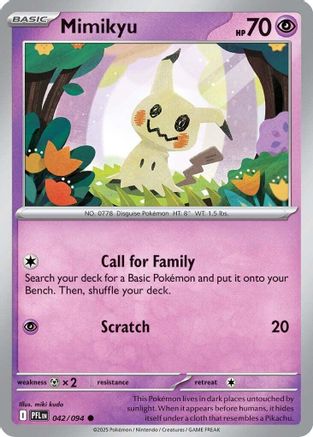 Mimikyu (042/094) - Reverse Holofoil ME02 Phantasmal Flames - Common