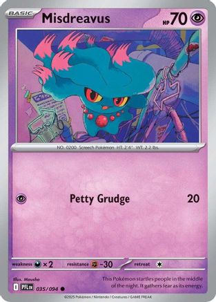 Misdreavus (035/094) - Reverse Holofoil ME02 Phantasmal Flames - Common