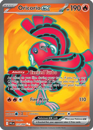 Oricorio ex (110/094) - Holofoil ME02 Phantasmal Flames - Ultra Rare