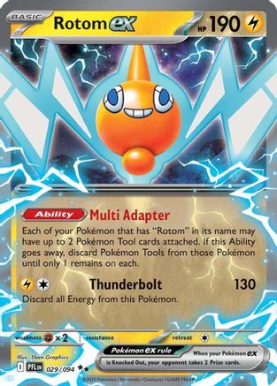 Rotom ex (029/094) - Holofoil ME02 Phantasmal Flames - Double Rare