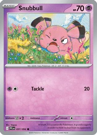 Snubbull (037/094) - Reverse Holofoil ME02 Phantasmal Flames - Common