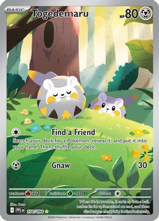 Togedemaru (104/094) - Holofoil ME02 Phantasmal Flames - Illustration Rare