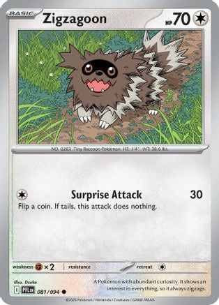 Zigzagoon (081/094) ME02 Phantasmal Flames - Common