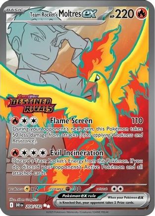 Team Rocket's Moltres ex (208/182) - Holofoil Miscellaneous Cards & Products - Double Rare