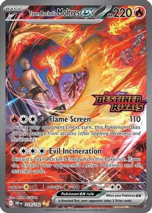 Team Rocket's Moltres ex (229/182) - Holofoil Miscellaneous Cards & Products - Double Rare