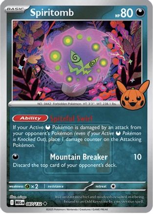 Spiritomb (Trick or Trade Stamped) (087 - Holofoil League & Championship Cards - Uncommon