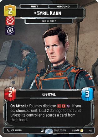 Syril Karn - Where Is He? (42) (42) - Sector and Regional Promos Season 1 Foil