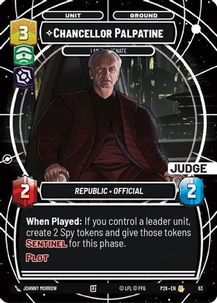 Chancellor Palpatine - I Am the Senate (63) - Judge Promos Foil