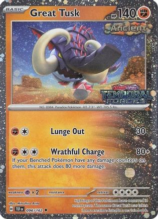 Great Tusk (096/162) - Holofoil Miscellaneous Cards & Products - Uncommon