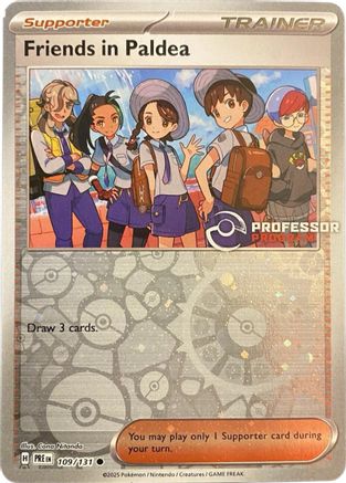 Friends in Paldea (109/131) - Reverse Holofoil Professor Program Promos - Common