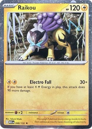 Raikou (048/132) - Holofoil ME01 Mega Evolution - Promo