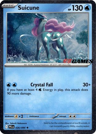 Suicune (EB Games Exclusive) (026/null) - Holofoil Miscellaneous Cards & Products - Rare