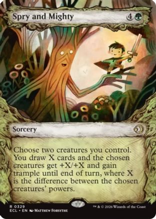 Spry and Mighty (Showcase) (ECL-329) - Lorwyn Eclipsed Foil