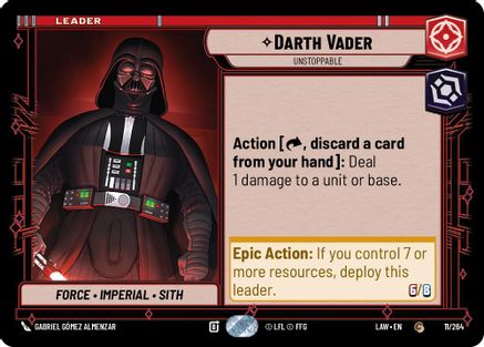 Darth Vader - Unstoppable (11/264) - A Lawless Time